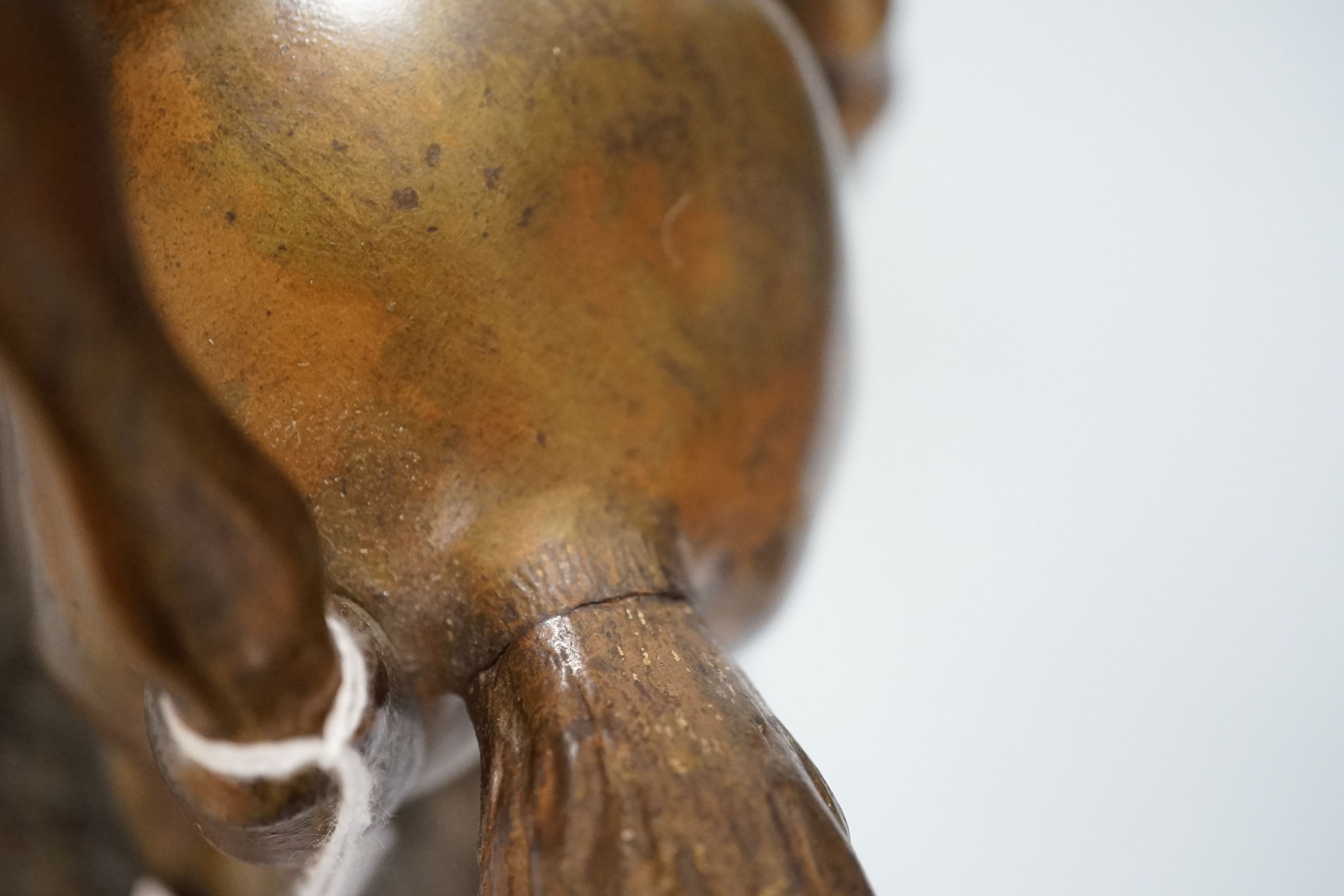 An Animalier bronze of two horses-44cm wide